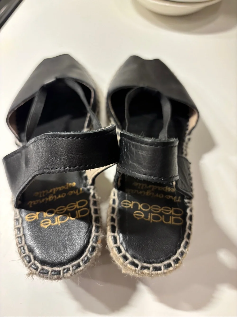 Andre Assous black leather